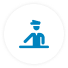 Policy Icon Blue Business Glossary 60px