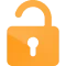 Unlock Icon Orange