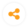 Share Icon Orange 80px