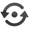 Synchro Icon Black