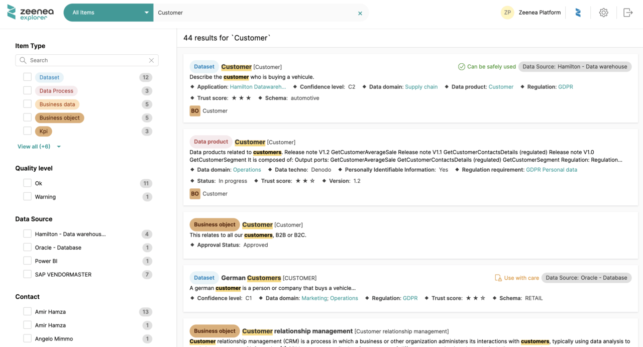 Knowledge Graph : Générez une vue à 360° de vos actifs data - Zeenea