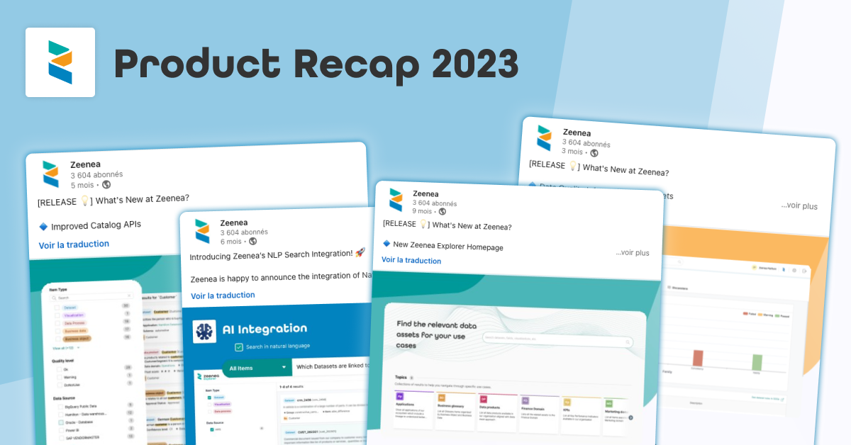 Zeenea Product Recap 2023 Zeenea Product Recap 2023